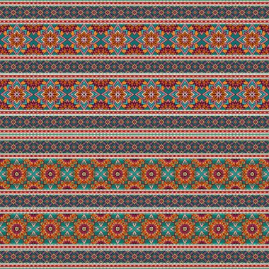 Etnik, pürüzsüz bir model. vektör arkaplan illüstrasyonu