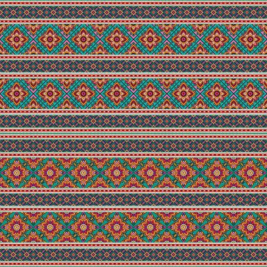 Geleneksel Ukrayna nakışlarıyla kusursuz desen