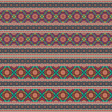 Etnik boho kusursuz desen. Yazdır. arka plan tekrarlanıyor. Kumaş tasarımı, duvar kağıdı.