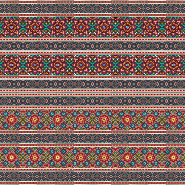 Etnik pürüzsüz süs deseni