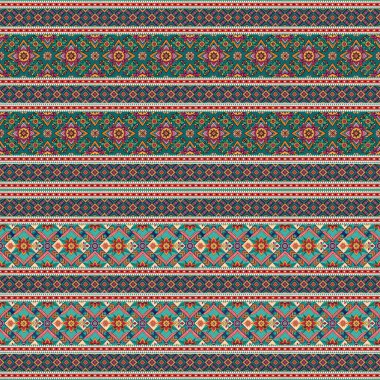Kabile tarzında etnik desenler.
