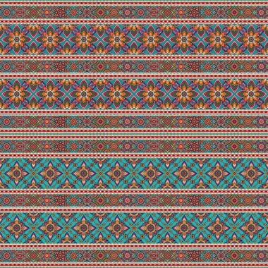 Kusursuz etnik düzen. Kabile süsü ile vektör sanat tasarımı.
