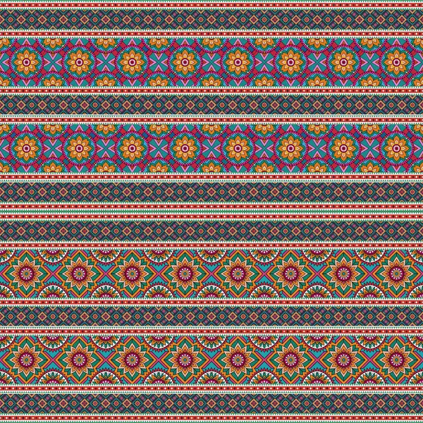 etnik çiçek seamless modeli