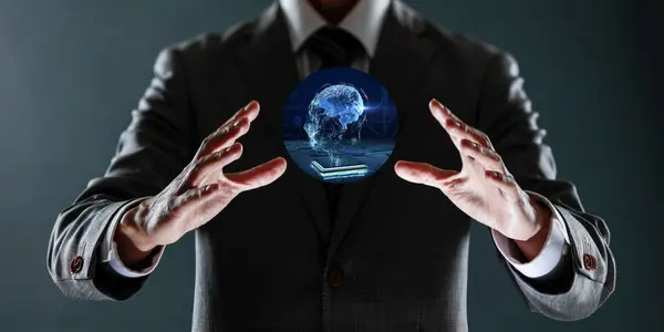 iş ve teknoloji, hologram arayüz kavramı, sanal ekran ve sanal gerçeklik kavramı