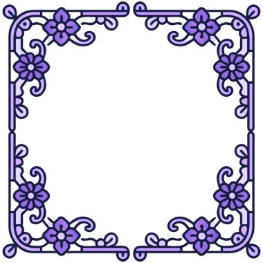 Çiçek çerçevesi, vektör, illüstrasyon