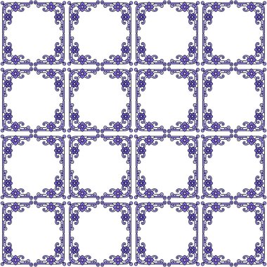 Soyut geometrik şekilli kusursuz desen