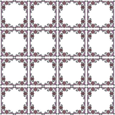 Geometrik süslemeli vektör deseni. Kusursuz tasarım dokusu.