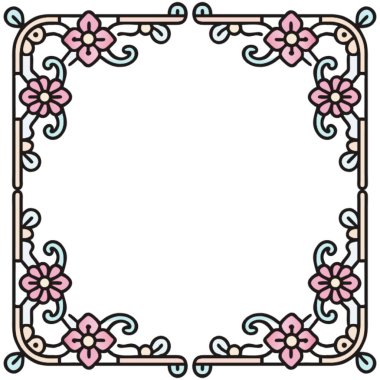 Çiçek şeklinde eski bir çiçek süsü..