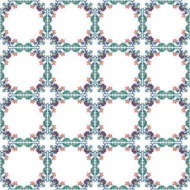 Etnik süslemeli vektörsüz desen