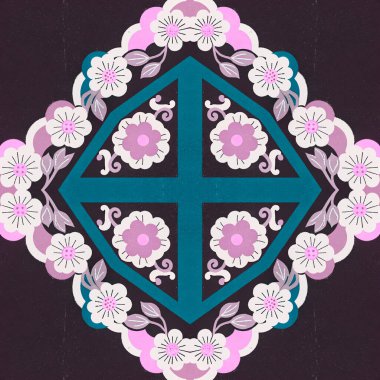 vektörsüz çiçek deseni