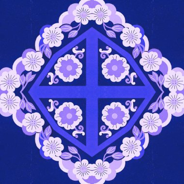 vektör soyut çiçek arkaplan illüstrasyonu