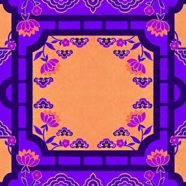 vektör soyut renkli etnik süsleme