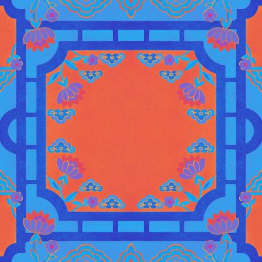 soyut renkli mandala tasarımı