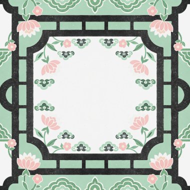 Klasik çiçek arkaplanı. Vektör illüstrasyonu.