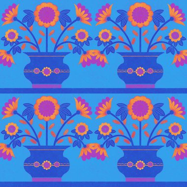 Çiçeklerle kusursuz desen