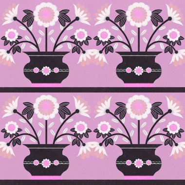 Mobil uygulamalar ve web tasarımı, işletme, sanat kartı, broşür, afiş, iş kimliği, vektör için soyut yaratıcı konsept renkli çiçekler ve çiçek deseni