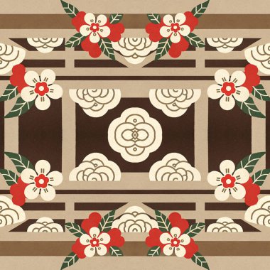 Vintage çiçek sorunsuz arka plan