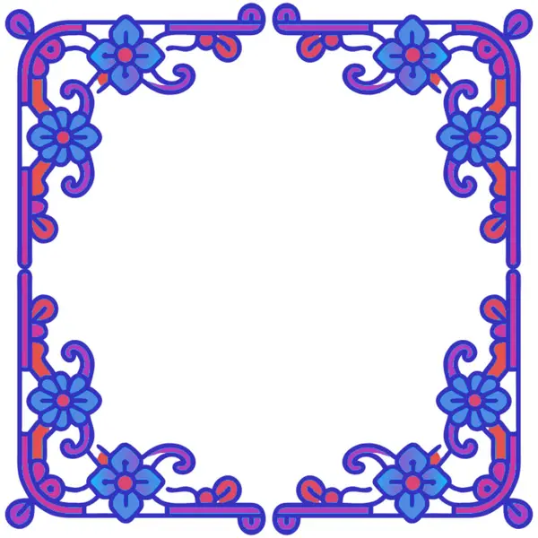 vektör çizimi, renkli dekoratif çerçeve