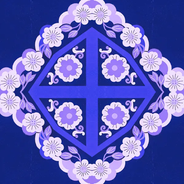 vektör soyut çiçek arkaplan illüstrasyonu