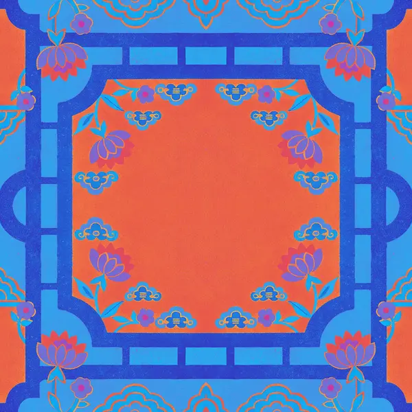 soyut renkli mandala tasarımı