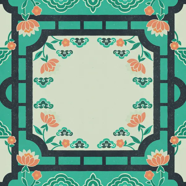 Çiçek süsü ve klasik tasarım.