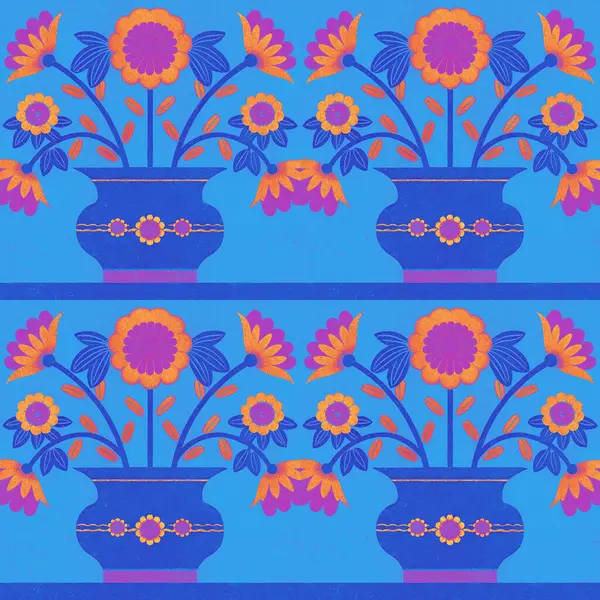 Çiçeklerle kusursuz desen