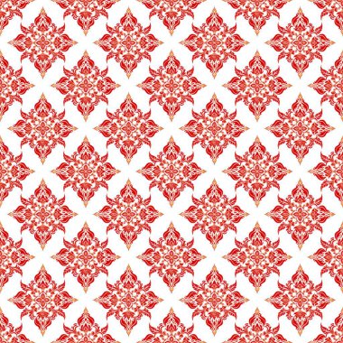 vektör seamless modeli soyut çiçek