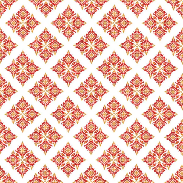 kırmızı ve beyaz geometrik süs. suluboya