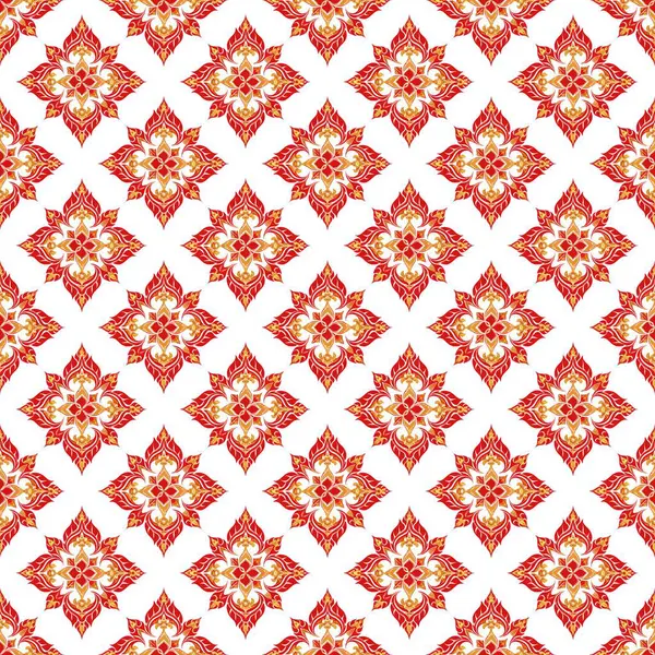 Turuncu, kırmızı ve beyaz renklerde kusursuz desen.