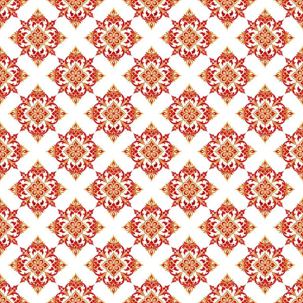 Soyut çiçeklerle kusursuz desen