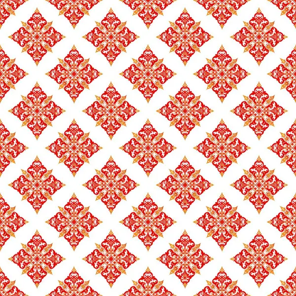 Kusursuz desen. beyaz arkaplanda kırmızı çiçekler.