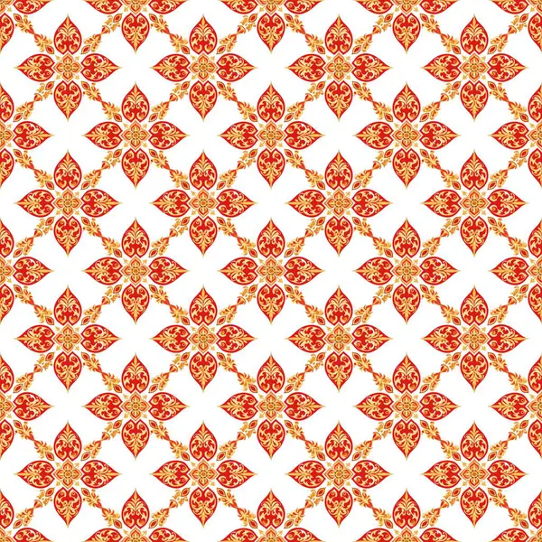 Soyut çiçeklerle kusursuz desen