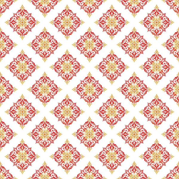 Kırmızı ve beyaz kar taneleriyle kusursuz desen