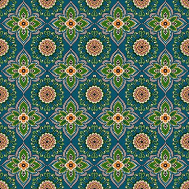 soyut etnik pürüzsüz desen, vektör illüstrasyonu