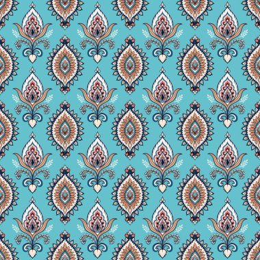 Etnik boho kusursuz desen. Soyut arkaplan. Yazdır. Kumaş tasarımı, duvar kağıdı.