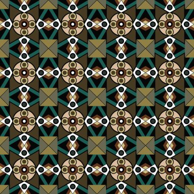 soyut geometrik dikişsiz desen, vektör illüstrasyonu