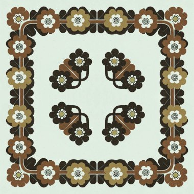 Etnik tarzda kusursuz desen, klasik arka plan