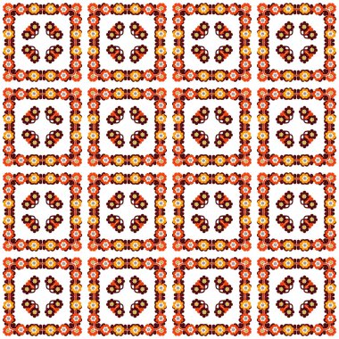 Etnik tarzda kusursuz desen, klasik arka plan