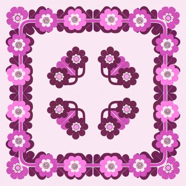 Etnik tarzda kusursuz desen, klasik arka plan