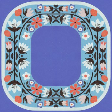 Etnik tarzda kusursuz desen, klasik arka plan