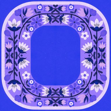 Etnik tarzda kusursuz desen, klasik arka plan