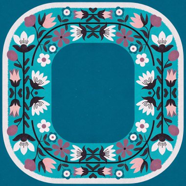 Etnik tarzda kusursuz desen, klasik arka plan