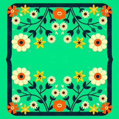 Etnik tarzda kusursuz desen, klasik arka plan