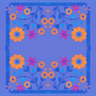 Etnik tarzda kusursuz desen, klasik arka plan