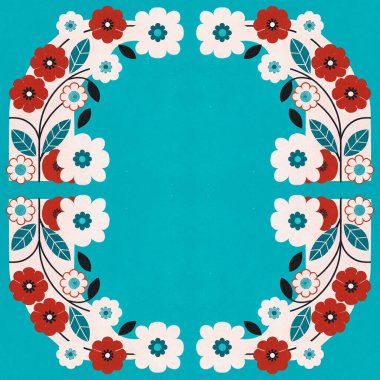 Çiçek tasarımı, vektör illüstrasyonu