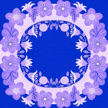 Soyut basit çiçeklerin kusursuz deseni