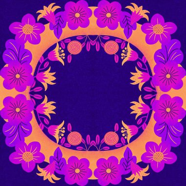 Güzel çiçeklerin vektör çizimi