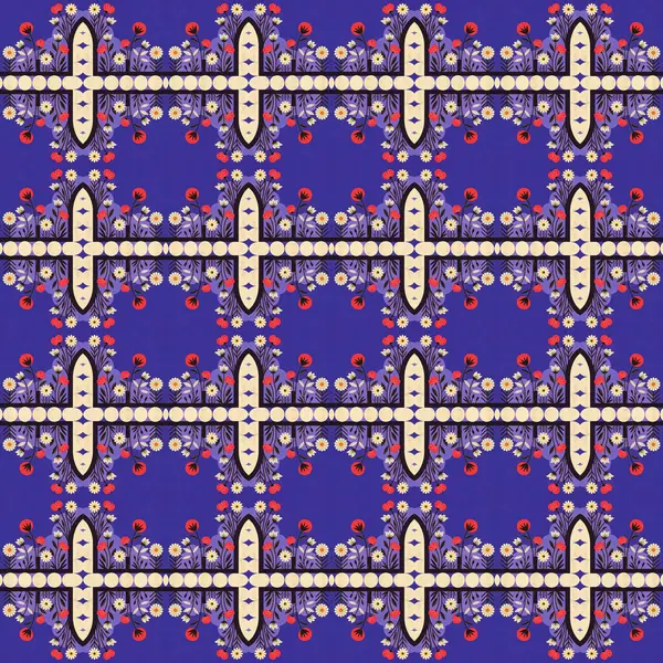 Etnik tarzda kusursuz desen, klasik arka plan