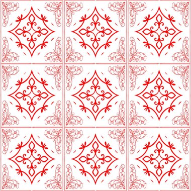 Etnik tarzda kusursuz desen, klasik arka plan