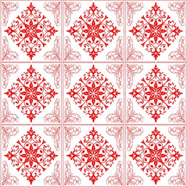 Etnik tarzda kusursuz desen, klasik arka plan